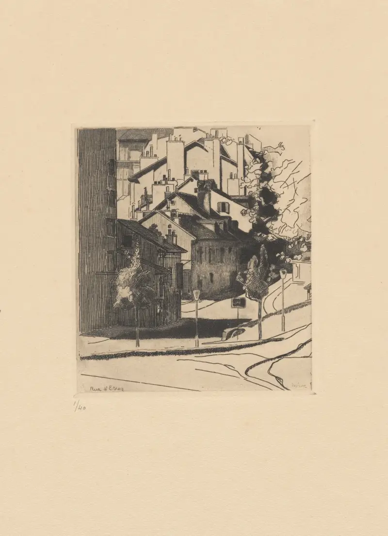 Rue d’Etraz (ancienne) Lausanne av Marc Gonthier