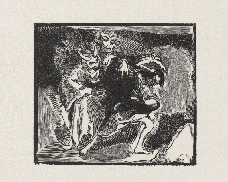 Scène fantastique av Marc Gonthier