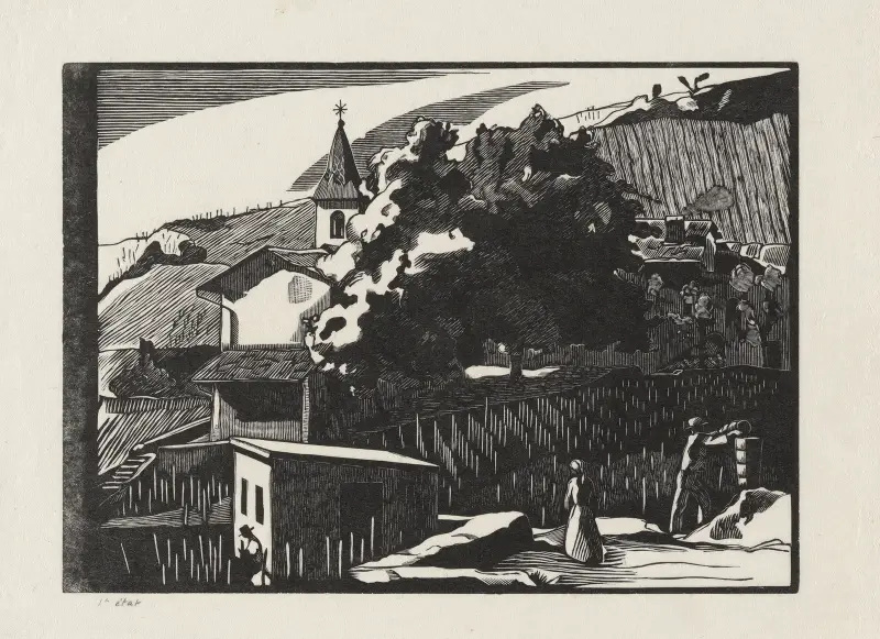 St. Ginier, villa, Sierre (vid vindruvsplockarna) av Marc Gonthier