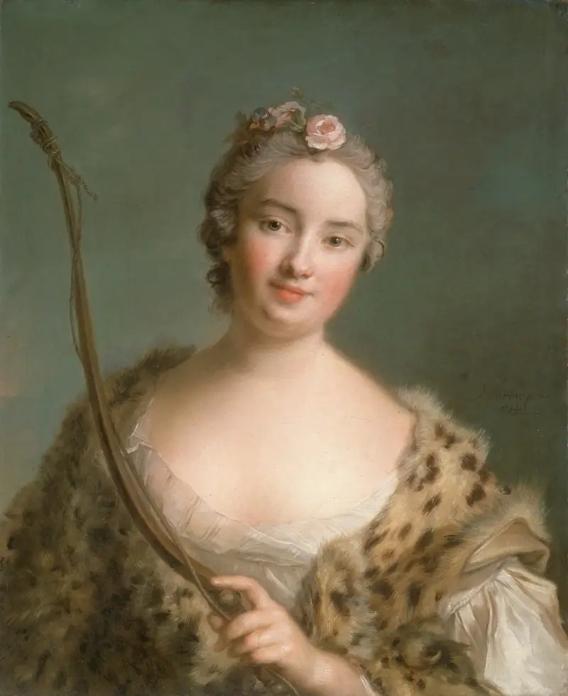 Charlotta Fredrika Sparre (1719–1795), senare grevinna Fersen av Jean-Marc Nattier
