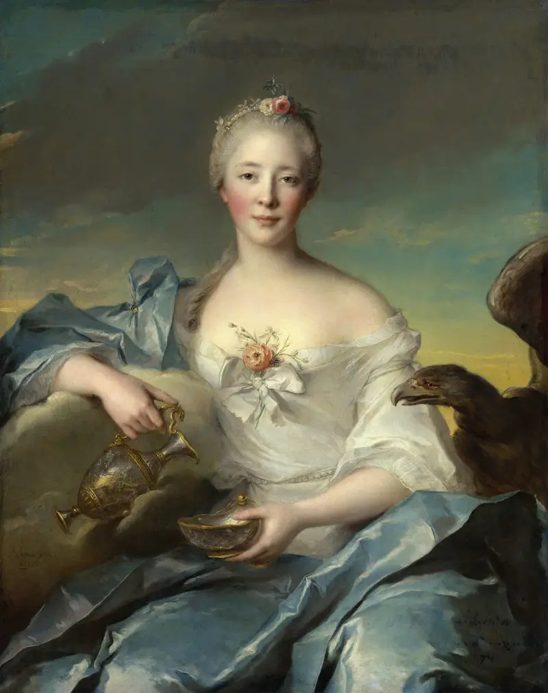 Madame Le Fèvre de Caumartin som Hebe av Jean-Marc Nattier
