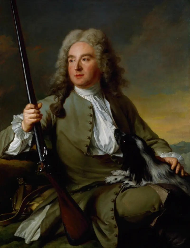 Porträtt av en gentleman som jägare av Jean-Marc Nattier