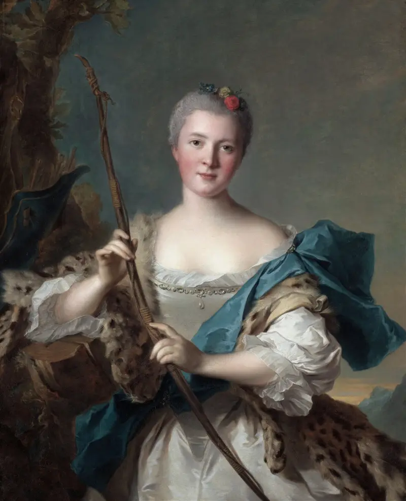 Portrait of a Woman as Diana av Jean-Marc Nattier