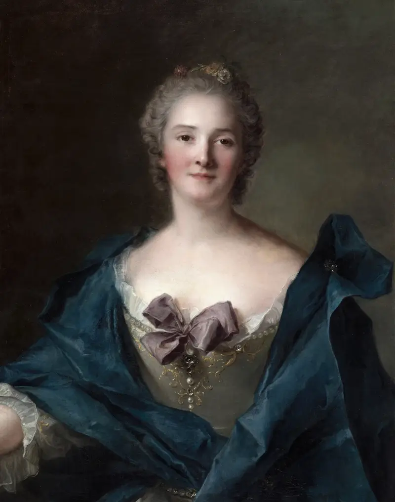 Porträtt av en kvinna, 1748 av Jean-Marc Nattier