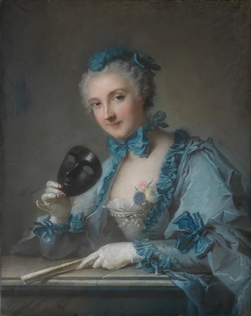 Portrait of Louise-Geneviève Royer av Jean-Marc Nattier