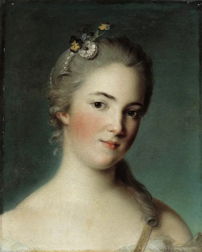 Porträtt av Marie-Geneviève Boudrey av Jean-Marc Nattier