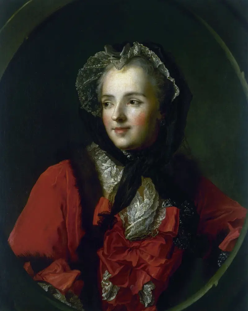 Portrait Of Marie Leszczynska, Queen Of France av Jean-Marc Nattier