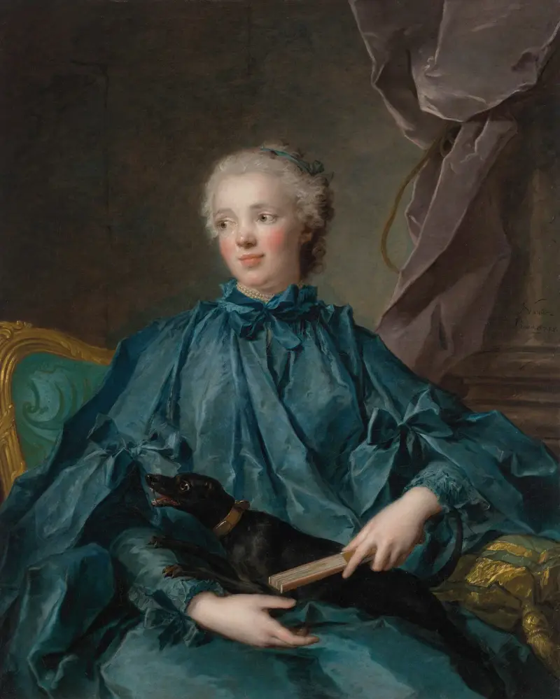 Portrét Marie Rose Larlan de Rochefort, markýzy de Nétumières, Jean-Marc Nattier