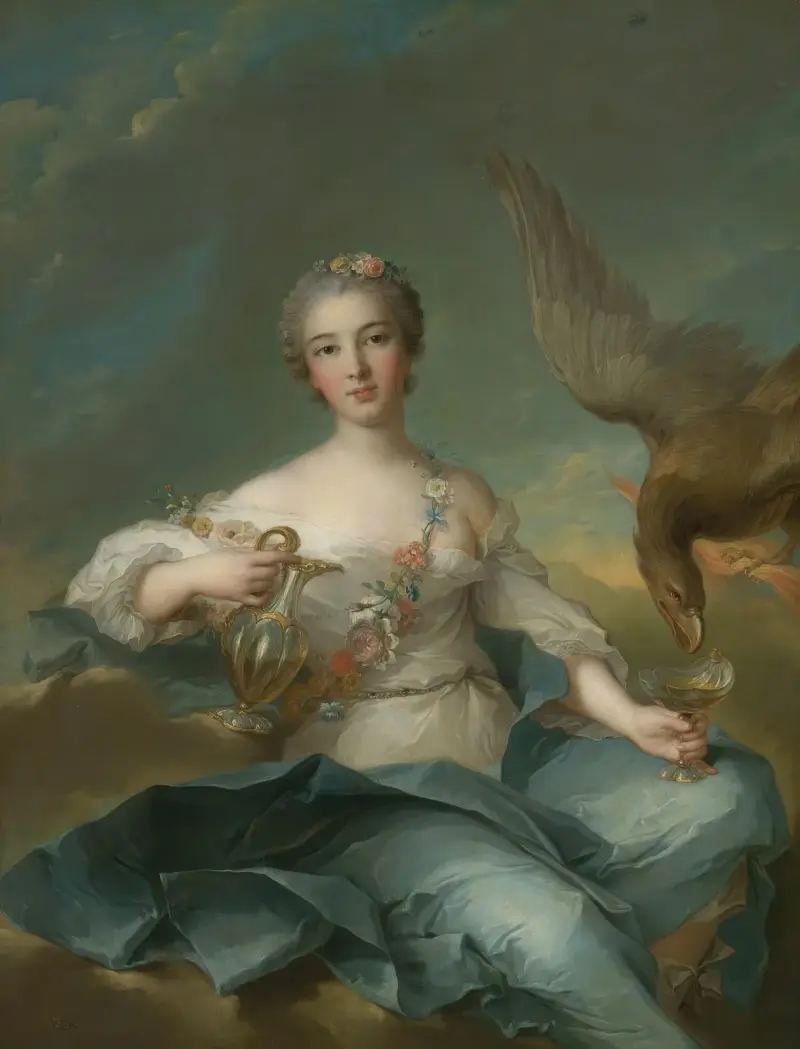 The Duchesse De Chartres As Hebe av Jean-Marc Nattier