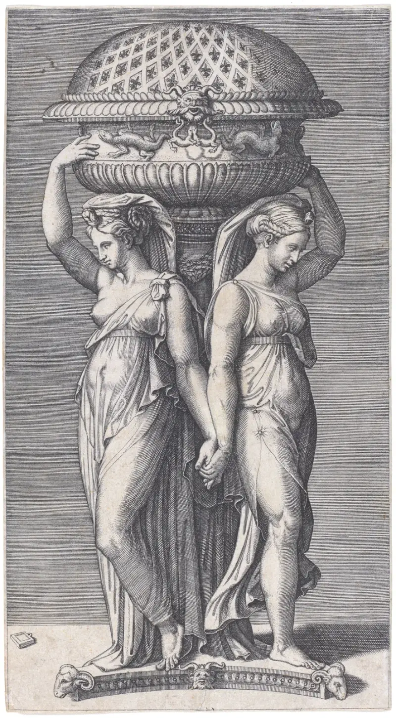 Ein Weihrauchgefäß von Marcantonio Raimondi