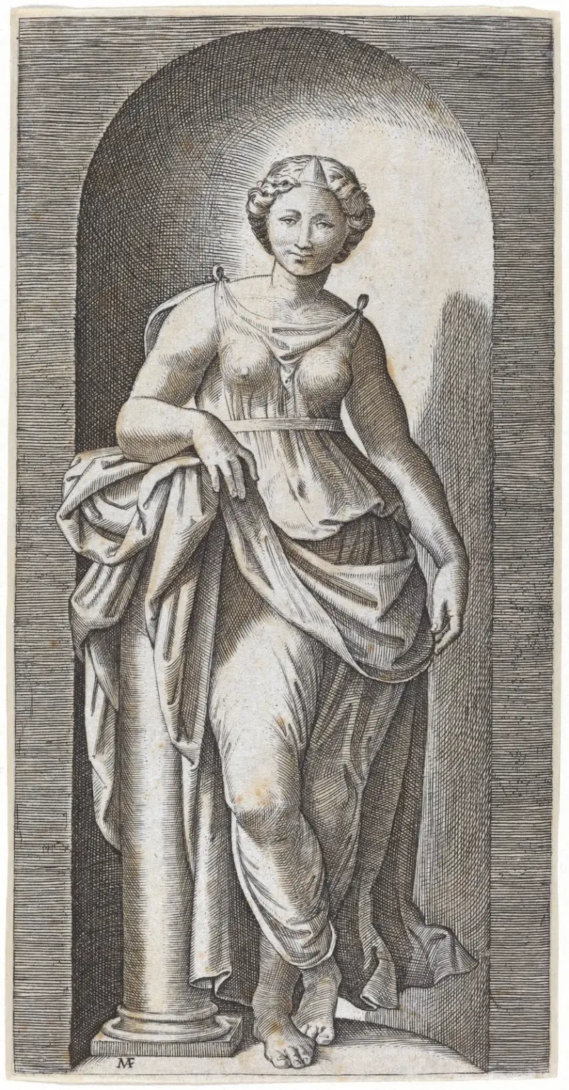 Fortitudo von Marcantonio Raimondi