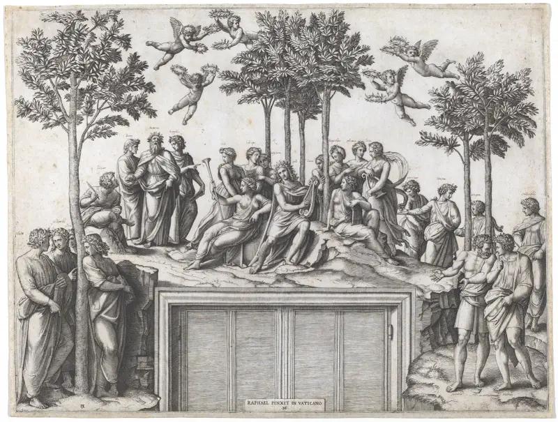 Parnassus, Marcantonio Raimondi