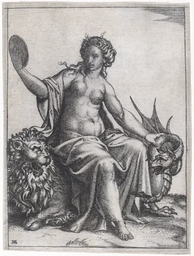 Prozíravost, 1513, Marcantonio Raimondi