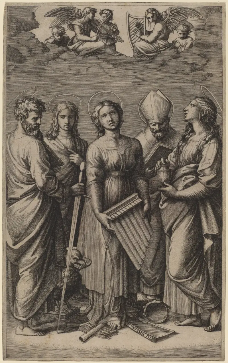 Święta Cecylia, Marcantonio Raimondi