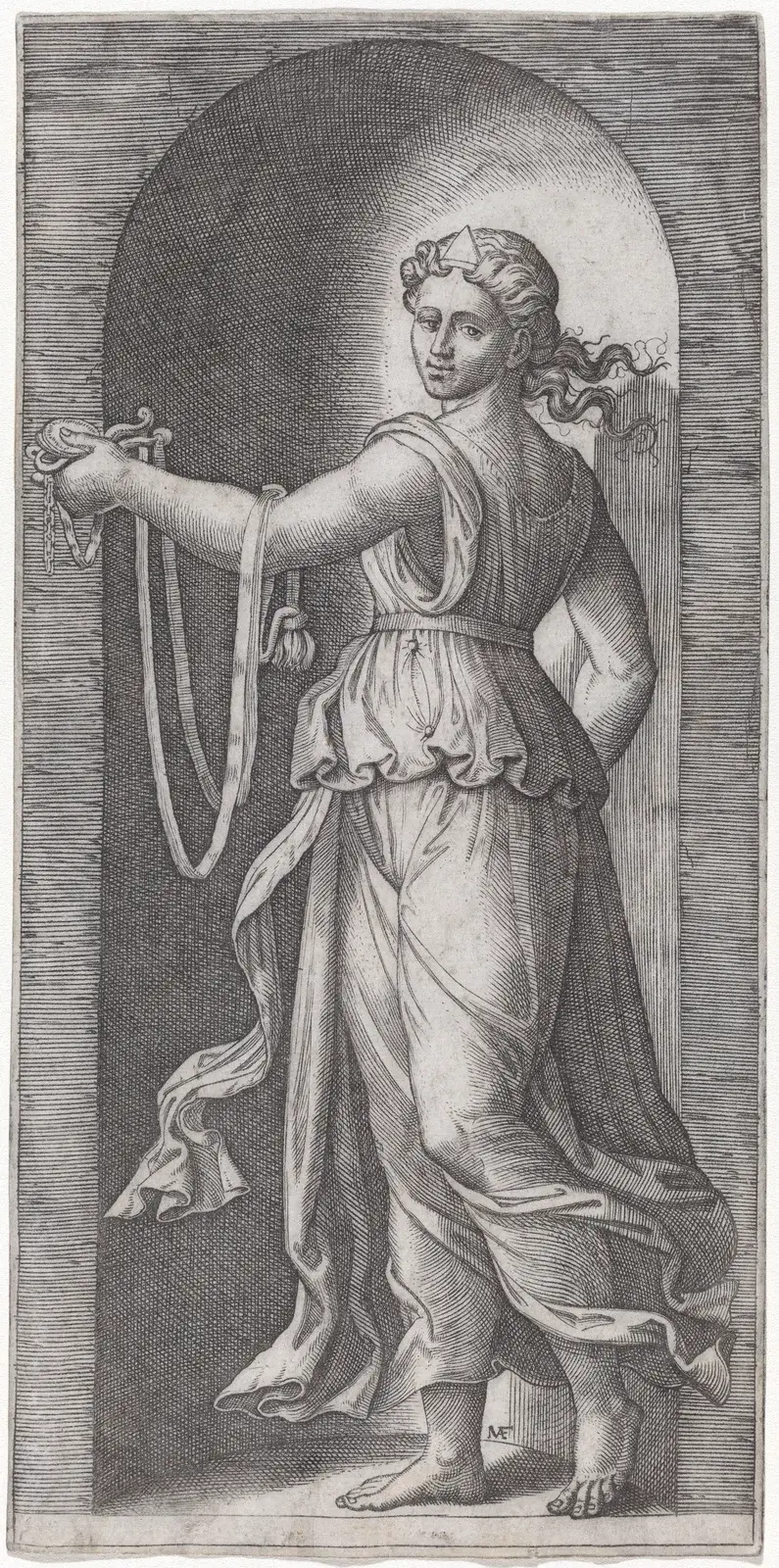 Mírnost, Marcantonio Raimondi