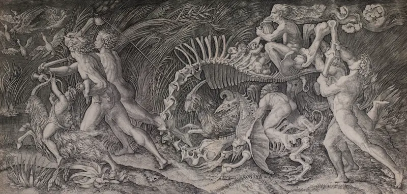 Čarodějnický průvod, Marcantonio Raimondi