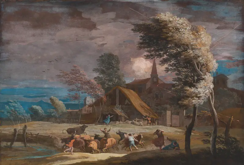 Stürmische Landschaft von Marco Ricci