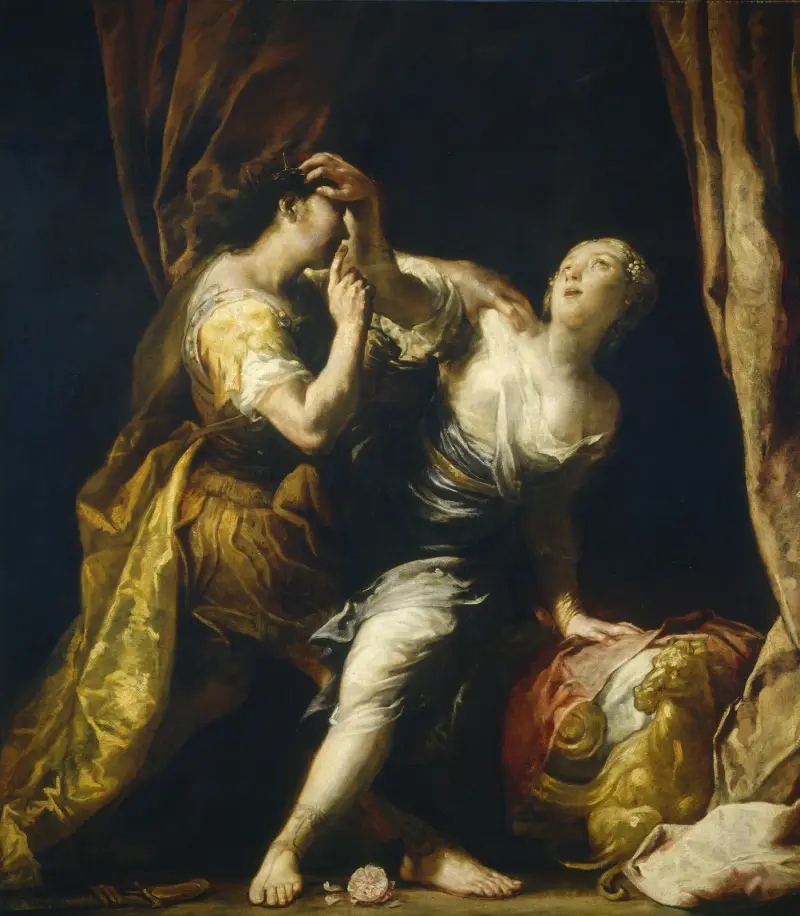 Tarquin and Lucretia av Giuseppe Maria Crespi
