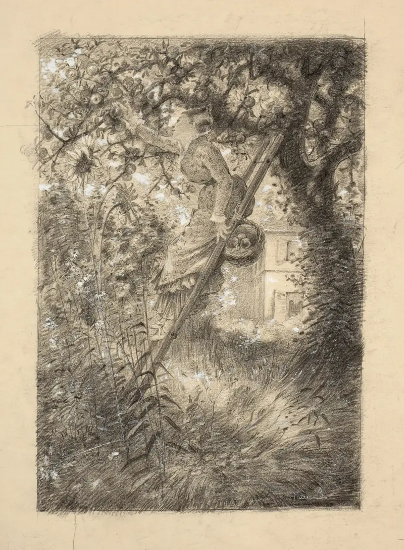 Apfelernte von Marie Bracquemond