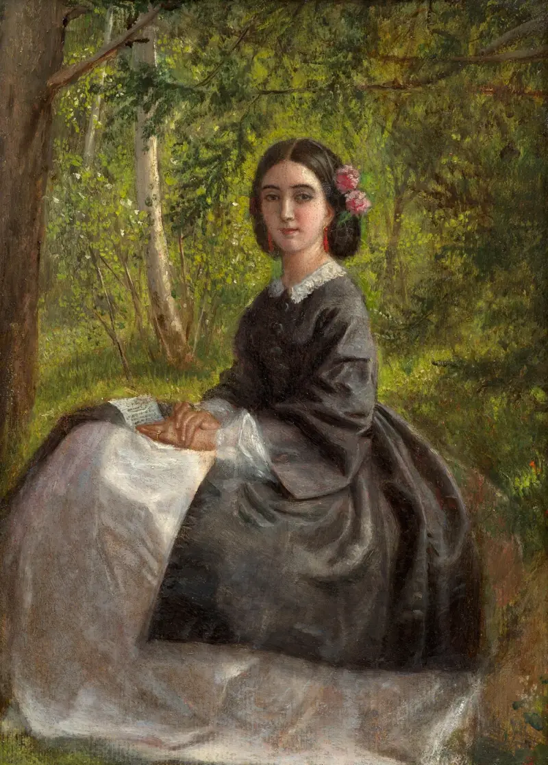 Autoportrait présumé de l’artiste av Marie Bracquemond