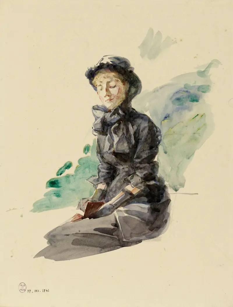 Sitzende Frau von Marie Bracquemond