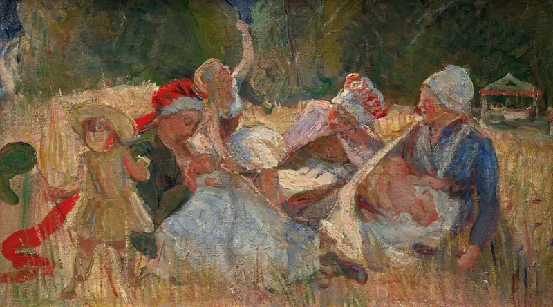 Chłopi i ich dzieci, Marie Bracquemond