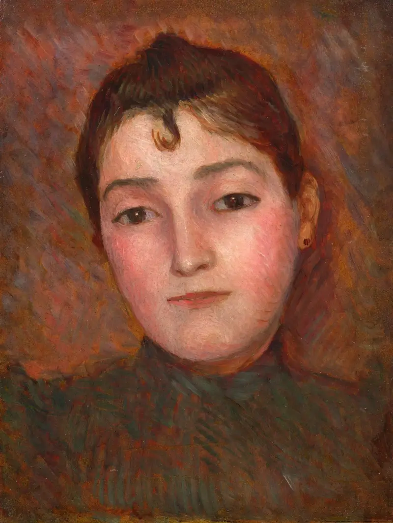 Portrait of a lady av Marie Bracquemond