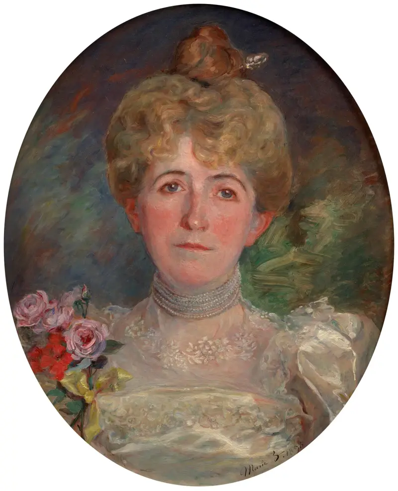 Portrait of Louise Langlois Quiveron av Marie Bracquemond
