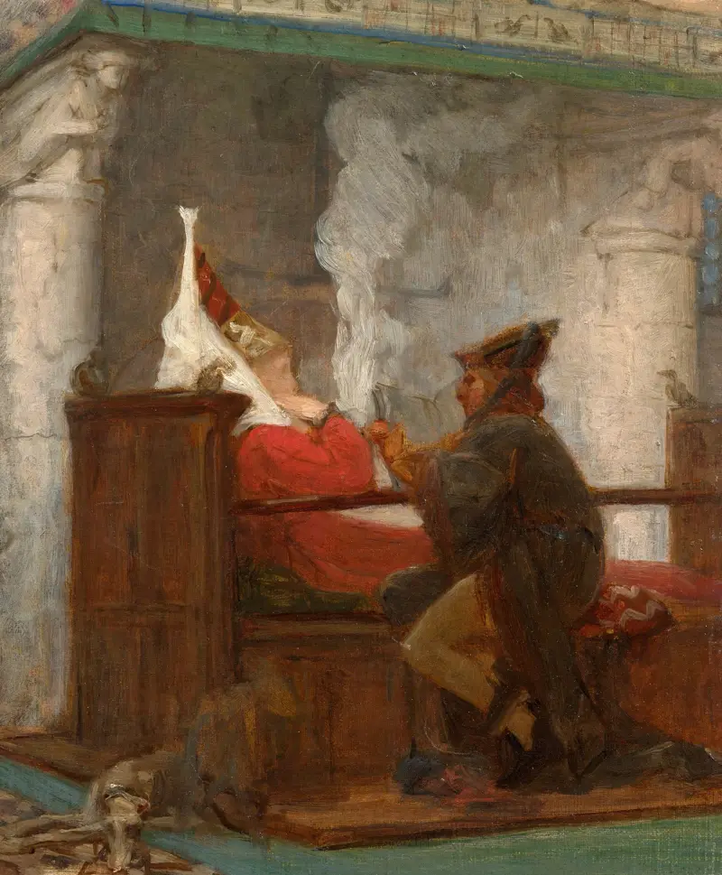 Studie k "La Lecture", Marie Bracquemond