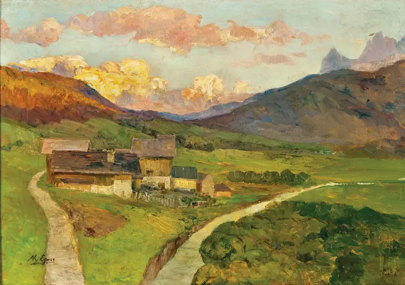 Abend im Sextenthal (Kreuzbergsattl) von Marie Egner