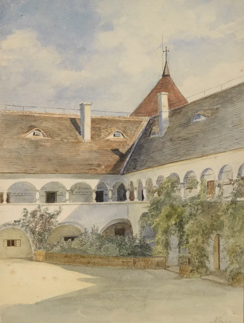 Arkadenhof in Maria Anzbach von Marie Egner