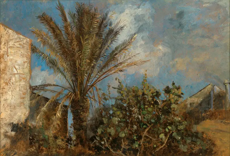 Palmen auf Korfu von Marie Egner