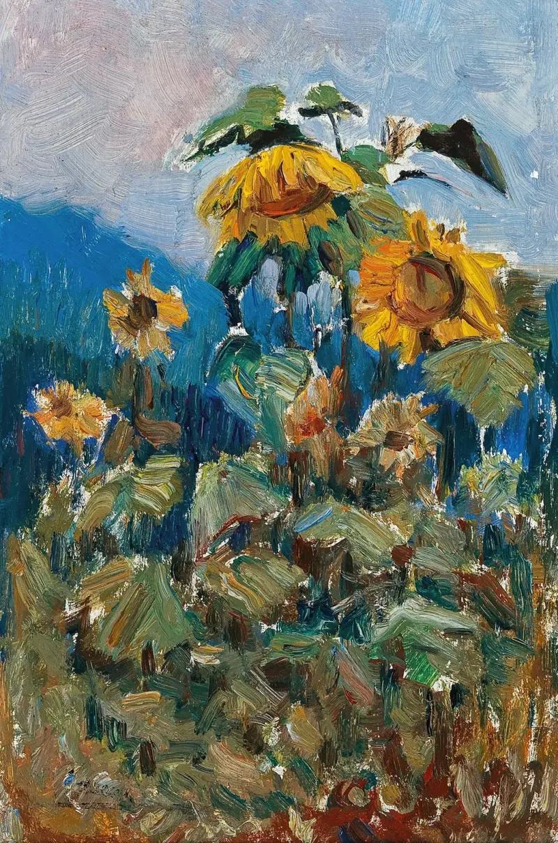 Sonnenblumenstudie – Nr. 2 von Marie Egner