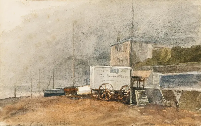 Ventnor på Isle of Wight i dimma av Marie Egner