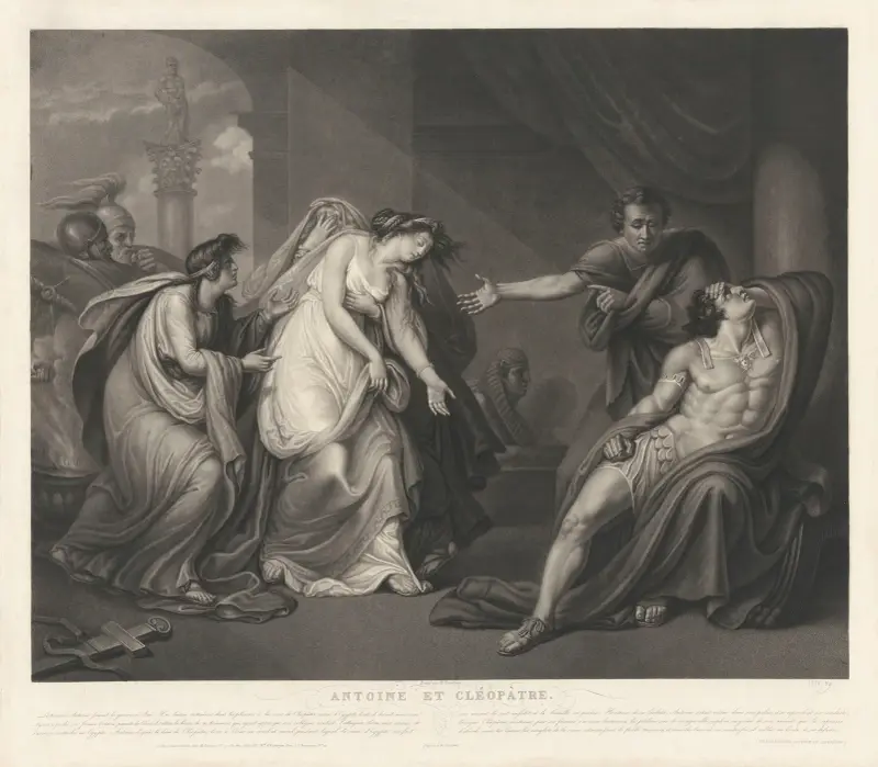 Antonius och Kleopatra (efter Henry Tresham) av Jean-Pierre-Marie Jazet
