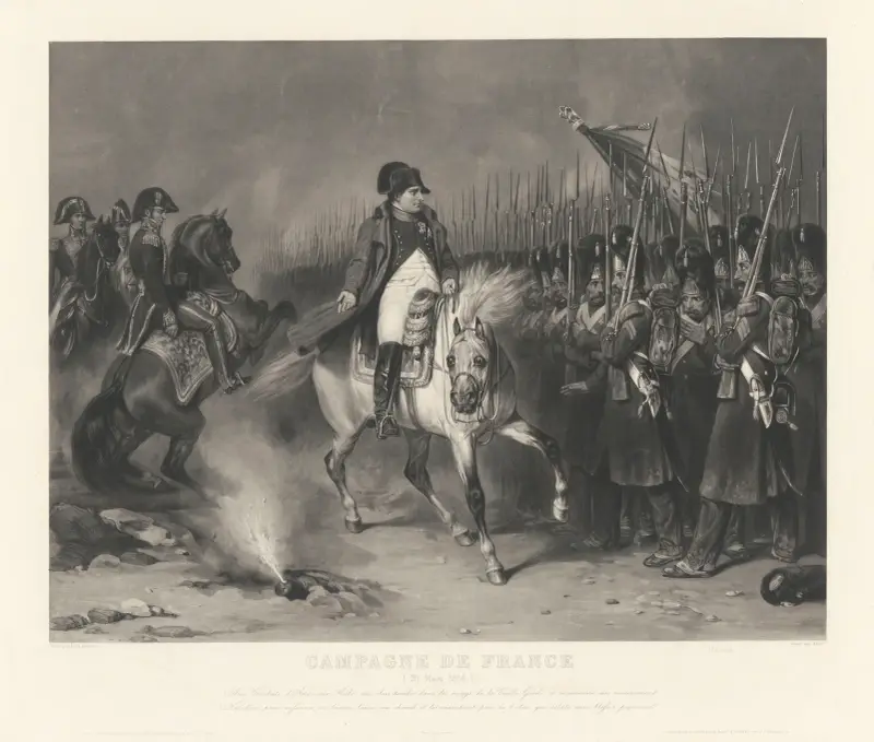 Fälttåget i Frankrike (efter François-Émile de Lansac) av Jean-Pierre-Marie Jazet