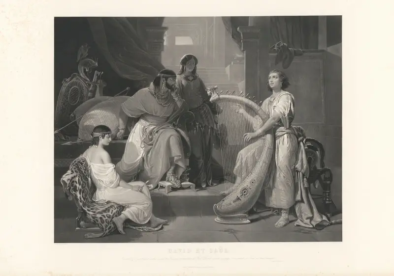 David und Saul von Jean-Pierre-Marie Jazet