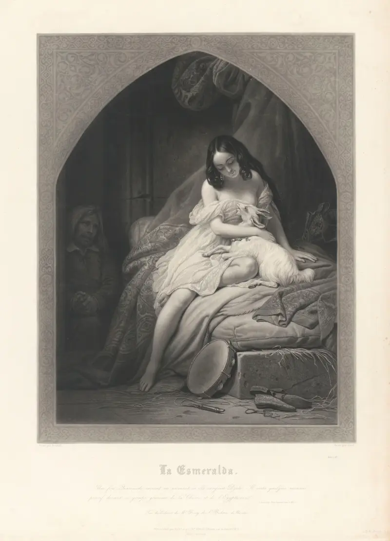 La Esmeralda (after Charles Auguste de Steuben) av Jean-Pierre-Marie Jazet