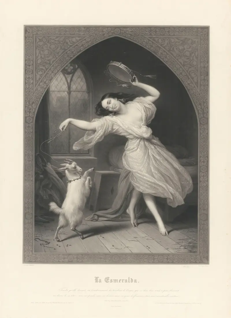 La Esmeralda (efter Charles Auguste de Steuben) av Jean-Pierre-Marie Jazet