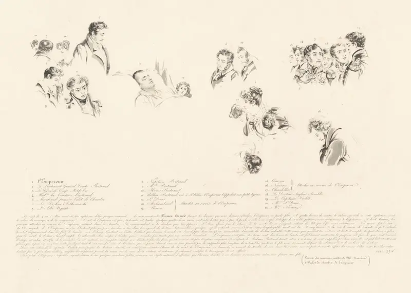 Napoleons död (5 maj 1821) av Jean-Pierre-Marie Jazet
