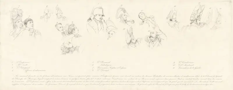 Napoleon vid Waterloo (efter Charles Auguste de Steuben) av Jean-Pierre-Marie Jazet