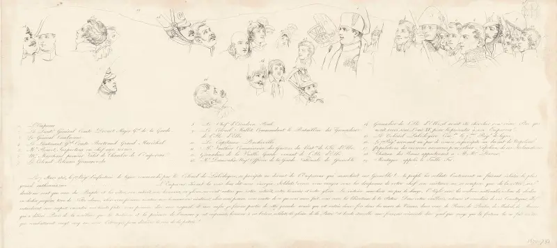 Återkomsten från Elba (7 mars 1815) av Jean-Pierre-Marie Jazet