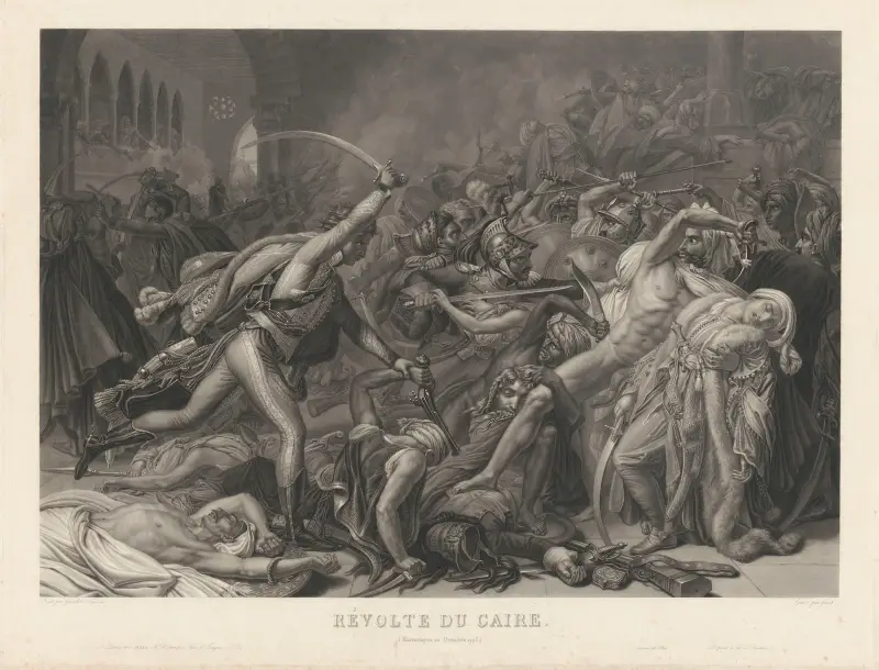 Kairorevolten (Historisk 22 oktober 1798) av Jean-Pierre-Marie Jazet