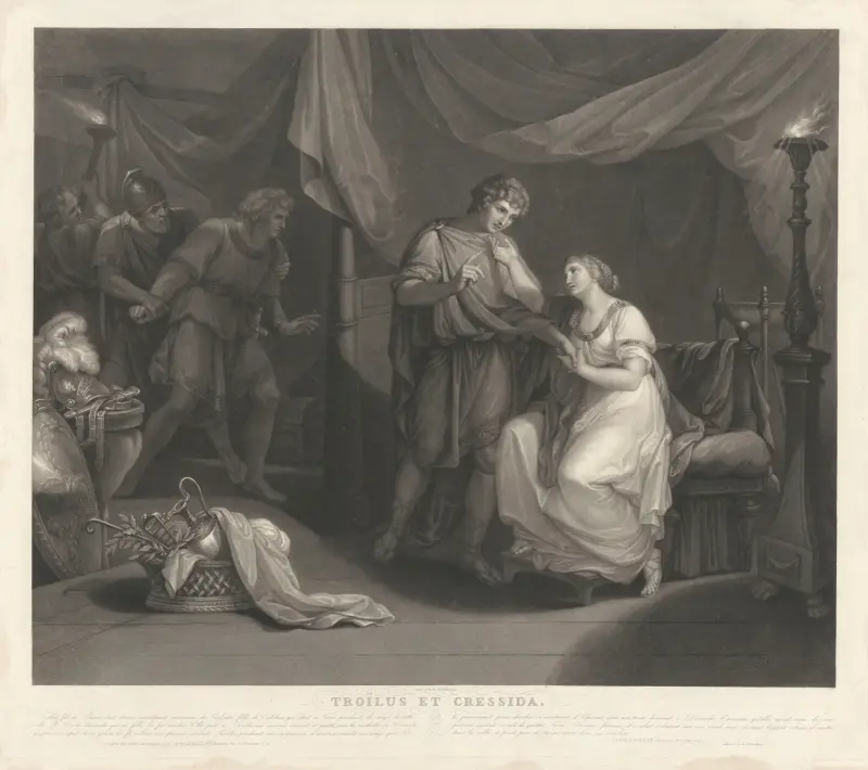 Troïlus et Cressida (after Angelica Kauffmann) av Jean-Pierre-Marie Jazet