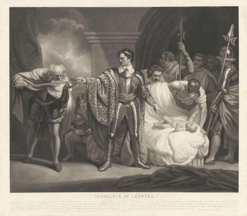 Vengeance de Léontès (after John Opie) av Jean-Pierre-Marie Jazet