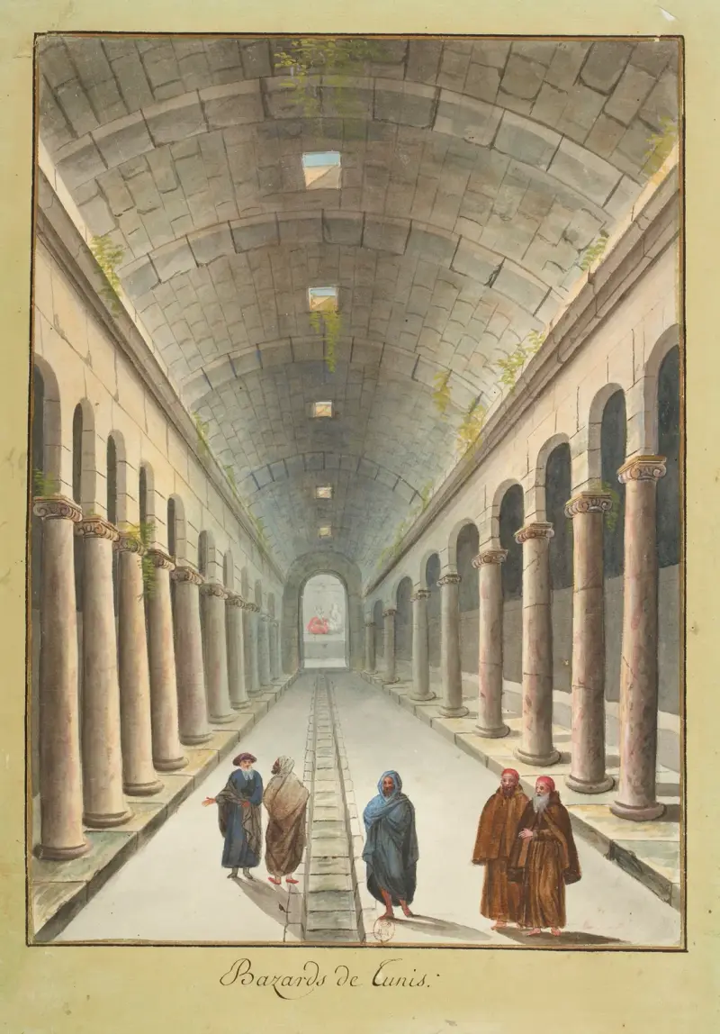 Bazaren i Tunis av François-Marie Rosset