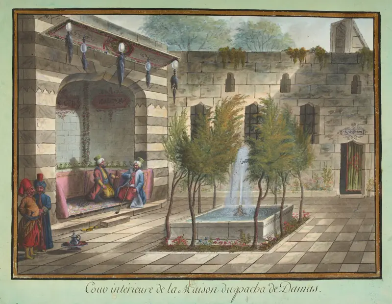 Cour intérieure de la Maison du Pacha de Damas av François-Marie Rosset