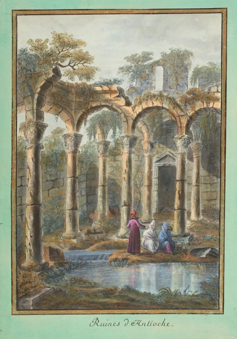 Ruinerna i Antiochia av François-Marie Rosset