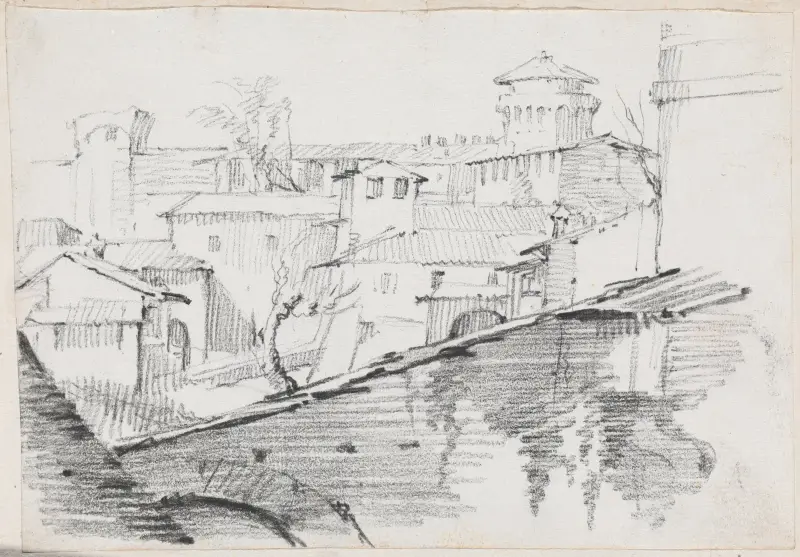The Forno inside the Walls of the Vatican av Joseph-Marie Vien