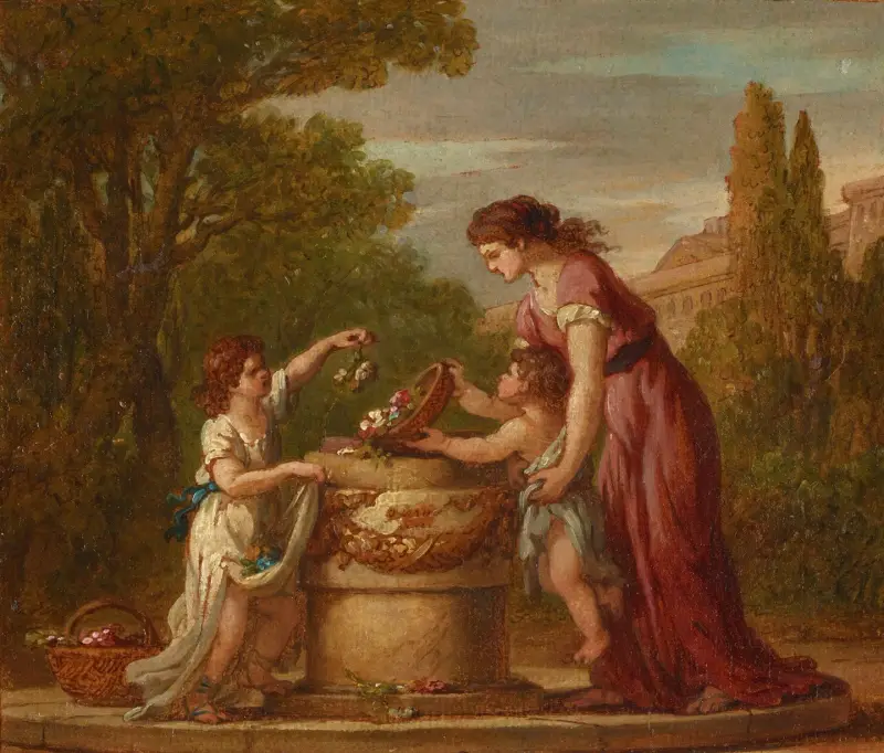 Offret till Minerva av Joseph-Marie Vien